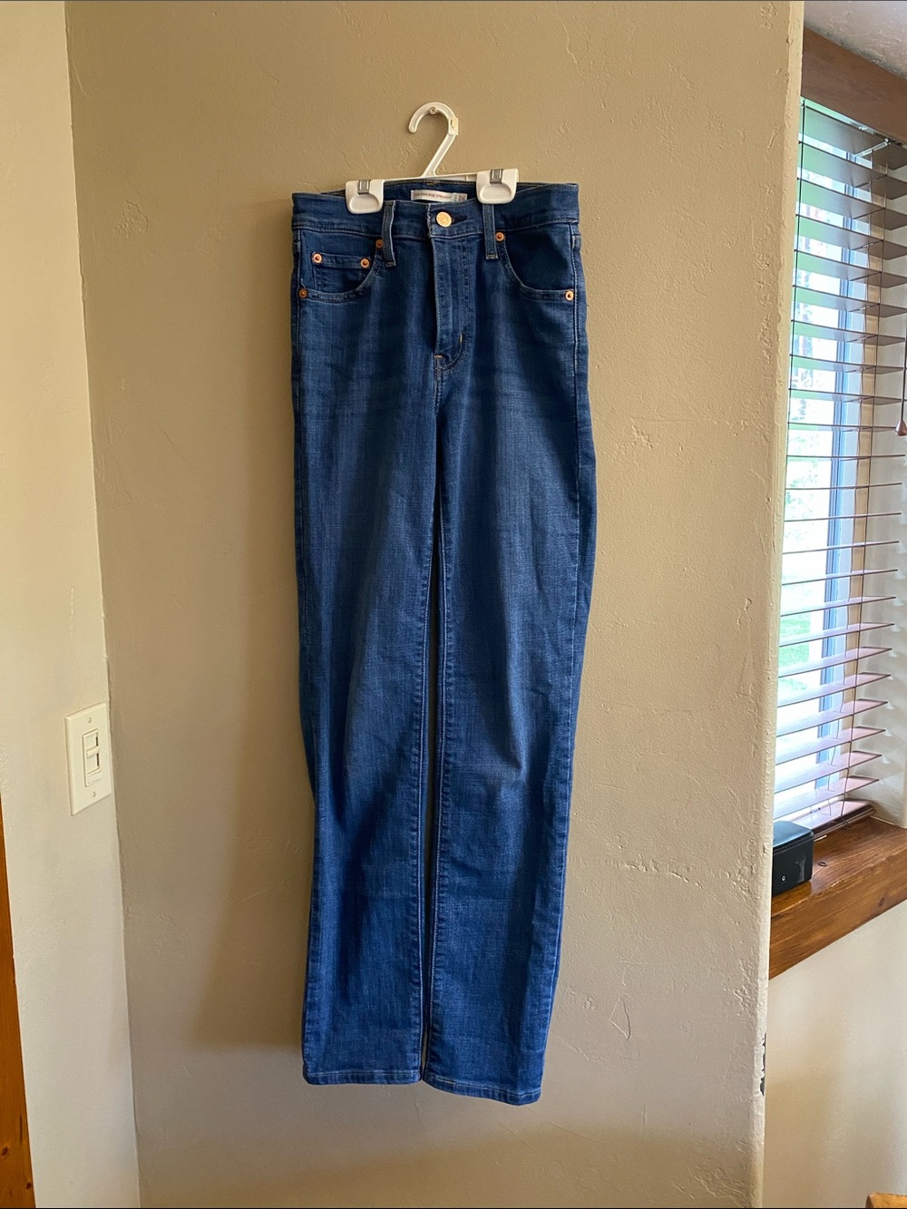 Levi's 724 High Rise Straight Jeans - Dark Blue